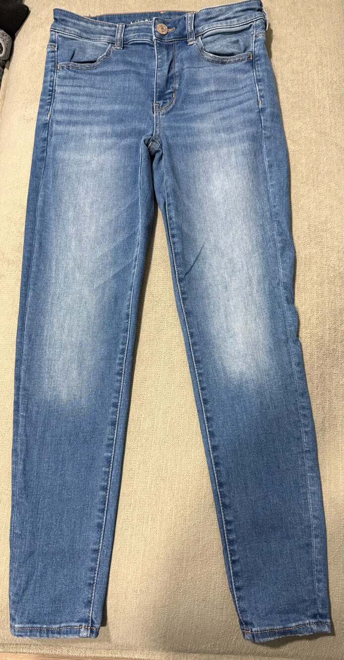 American Eagle Next Level Stretch Jeans Size 6 Short Blue Denim